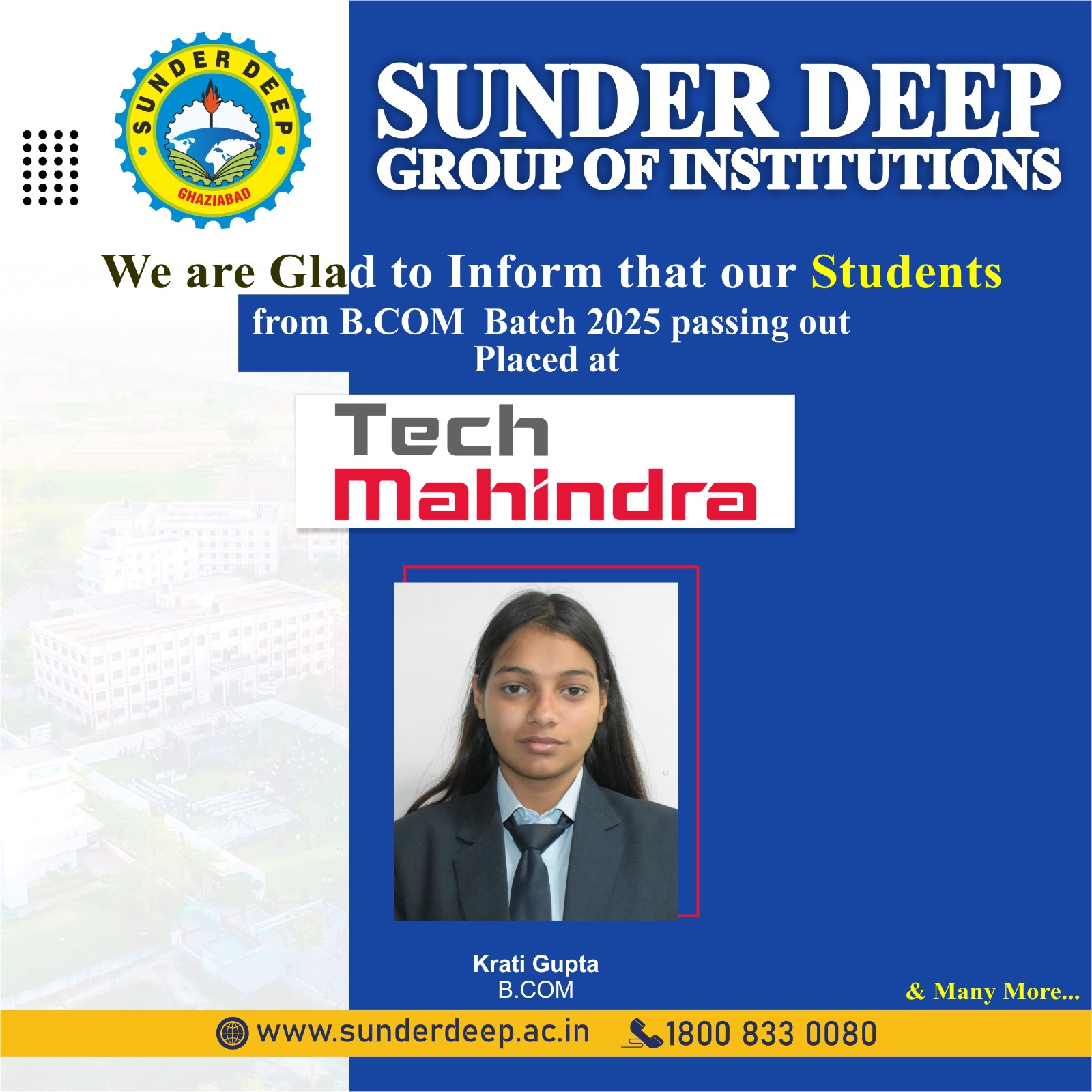 Recruitment at sunder deep engineering college