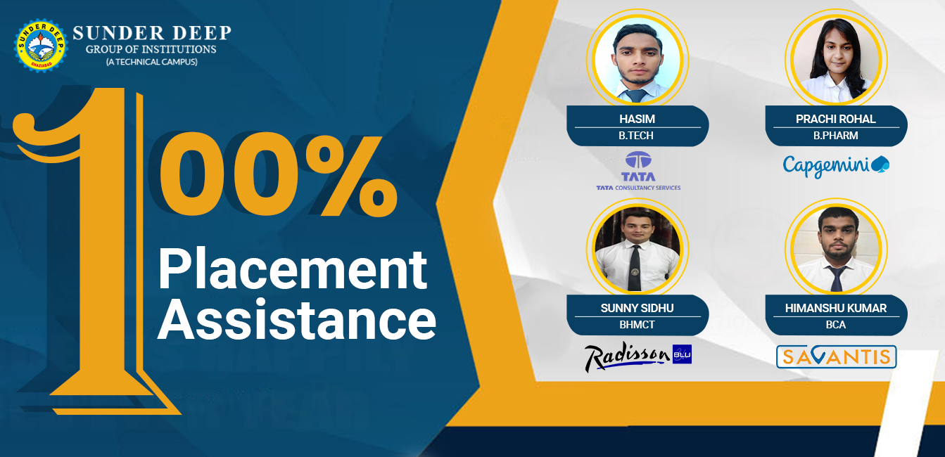 Sunder deep offers 100% Placement Assistance